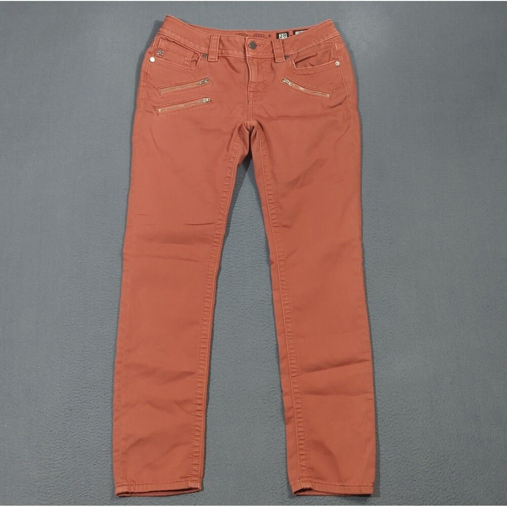 Miss Me Pants Women's 29 Rose Mid Rise Skinny